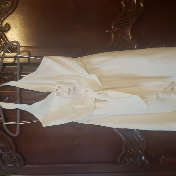 Zara Dresses Zara Linen Halter Dress S Nwt Poshmark